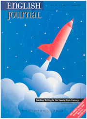 English Journal  cover with illustrated space shuttle